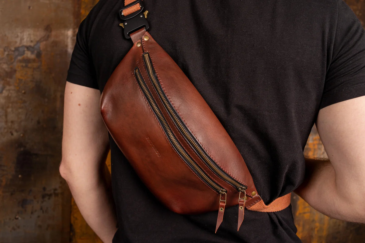 Brown Leather Men's Bag
