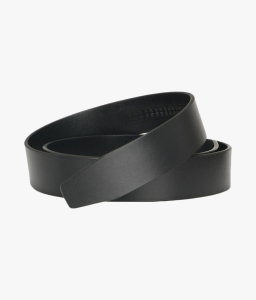 Black leather belt
